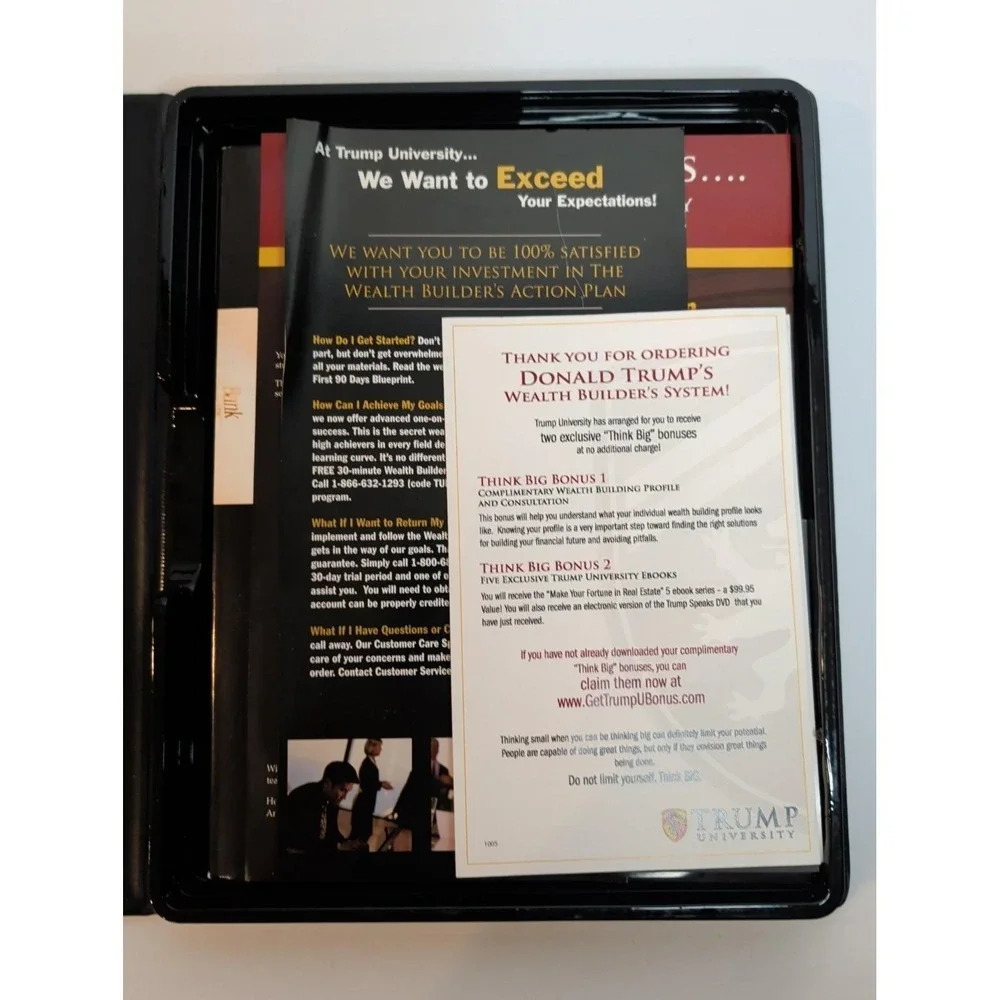 Trump University Wealth in Real Estate CD Course Set w/ Binder Audio Training